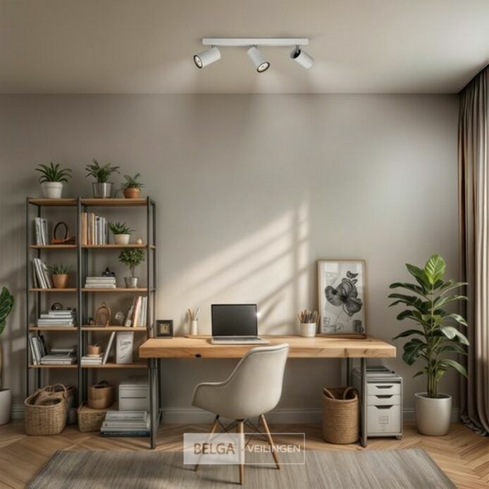 Philips Kosipo opbouwspot - 3-lichts - wit – foto 4 – kavel bij Belga Veilingen, Bree