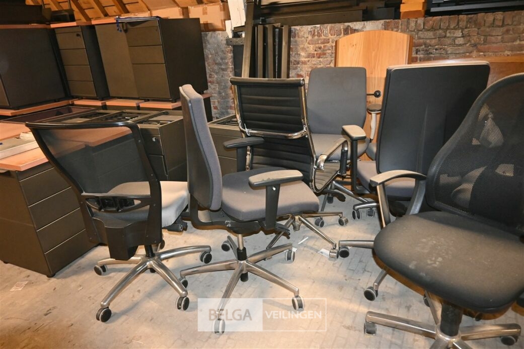Partij bureaustoelen – foto 3 – kavel bij Belga Veilingen