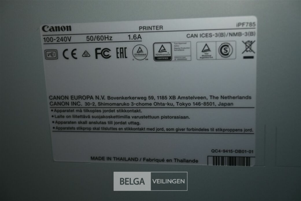 CANON plotter – foto 6 – kavel bij Belga Veilingen