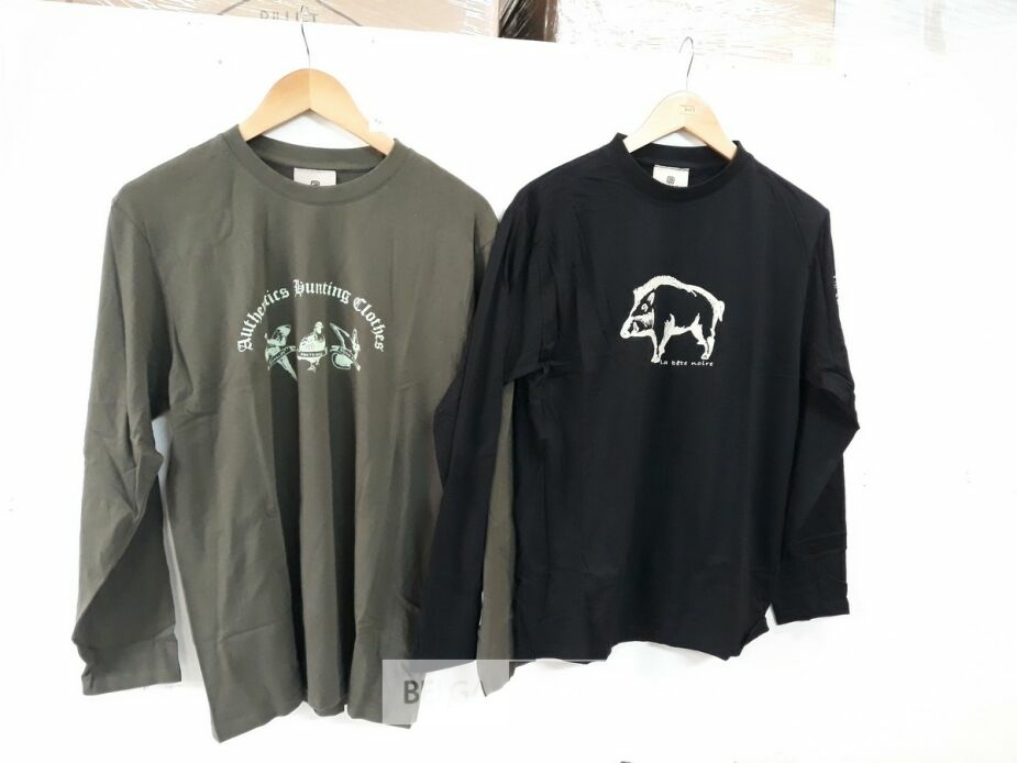 2 x T-shirt lange mouwen met print XXL – foto 2 – kavel bij Belga Veilingen, Oudsbergen