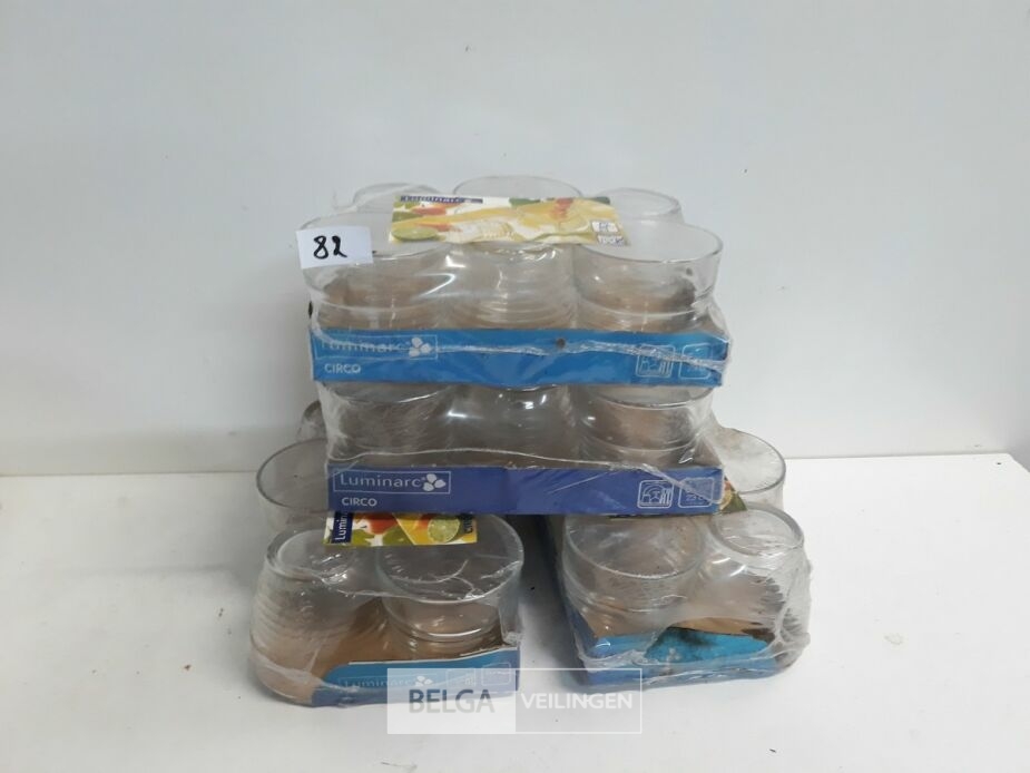 4 x 6 stuks Drinkglazen Luminarc 28 cl – foto 2 – kavel bij Belga Veilingen, Oudsbergen