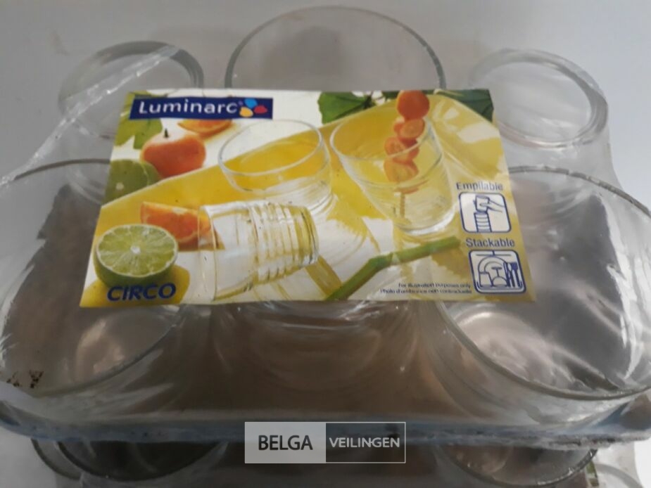 4 x 6 stuks Drinkglazen Luminarc 28 cl – foto 3 – kavel bij Belga Veilingen, Oudsbergen