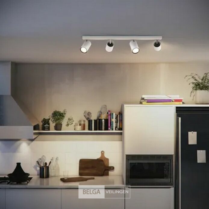 Philips Kosipo plafondspot, 4xGU10 – foto 4 – kavel bij Belga Veilingen, Bree