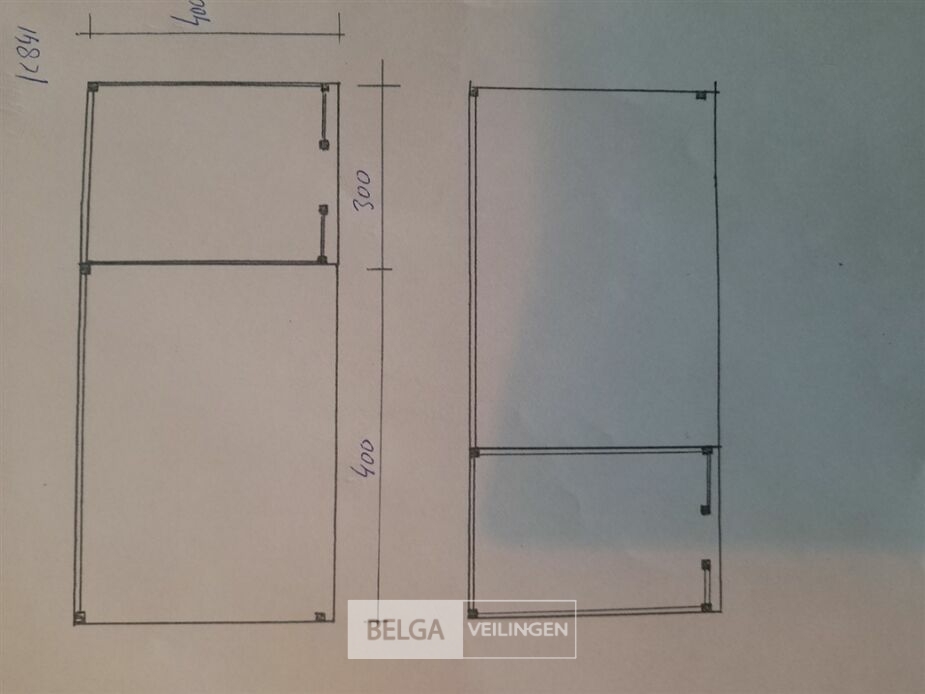 Buitenverblijf met berging douglas afm 300x400cm, 700x400x245x230cm – foto 7 – kavel bij Belga Veilingen, Lummen