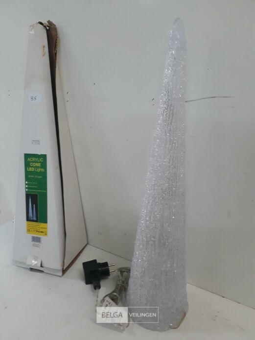 1 x Kerstkegel 60 cm LED verlichting – foto 3 – kavel bij Belga Veilingen, Oudsbergen