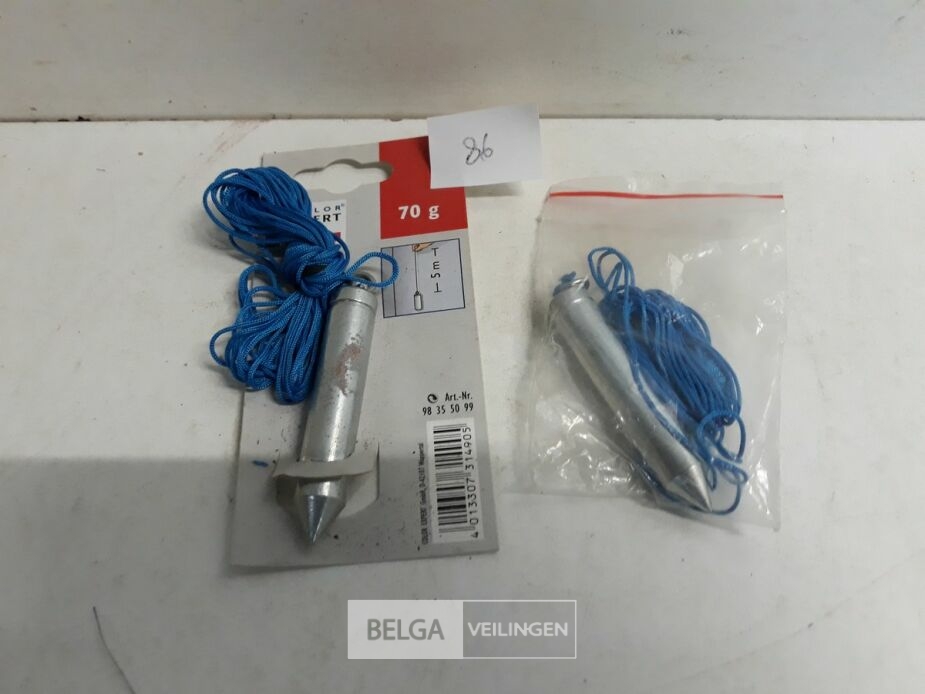 2 x Schietlood 70 gram koord 5M – foto 2 – kavel bij Belga Veilingen, Oudsbergen