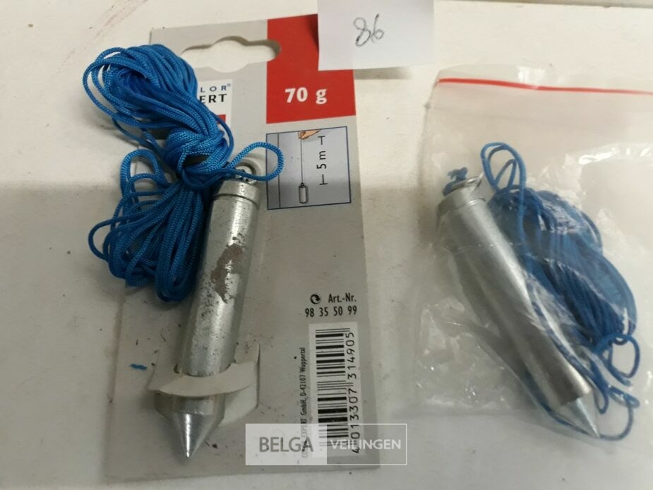 2 x Schietlood 70 gram koord 5M – foto 3 – kavel bij Belga Veilingen, Oudsbergen