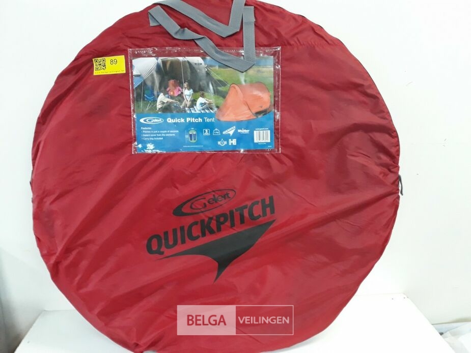 1 x Kampeertent 2 personen Gelert Quick pitch tent – foto 2 – kavel bij Belga Veilingen, Oudsbergen