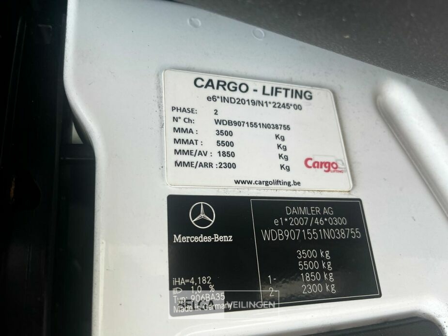 Mercedes Sprinter – foto 12 – kavel bij Belga Veilingen, Hoogstraten