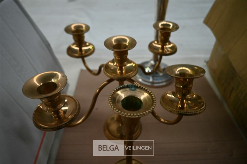 ± 6 Kaarsenhouders – foto 4 – kavel bij Belga Veilingen, Lummen