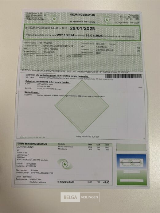 Personenwagen FORD Fiesta – foto 16 – kavel bij Belga Veilingen