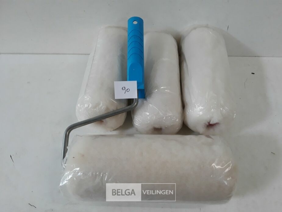 4 x Anti-spat verfrol wol 18 cm + 1 beugel – foto 3 – kavel bij Belga Veilingen, Oudsbergen