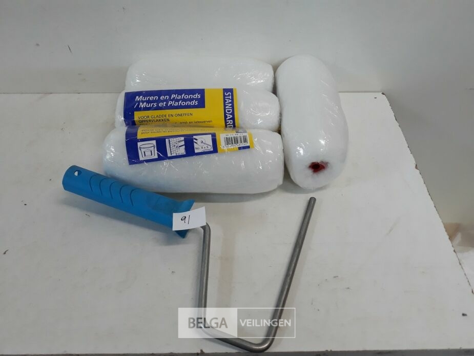 4 x Anti-spat verfrol 18 cm + 1 beugel – foto 3 – kavel bij Belga Veilingen, Oudsbergen