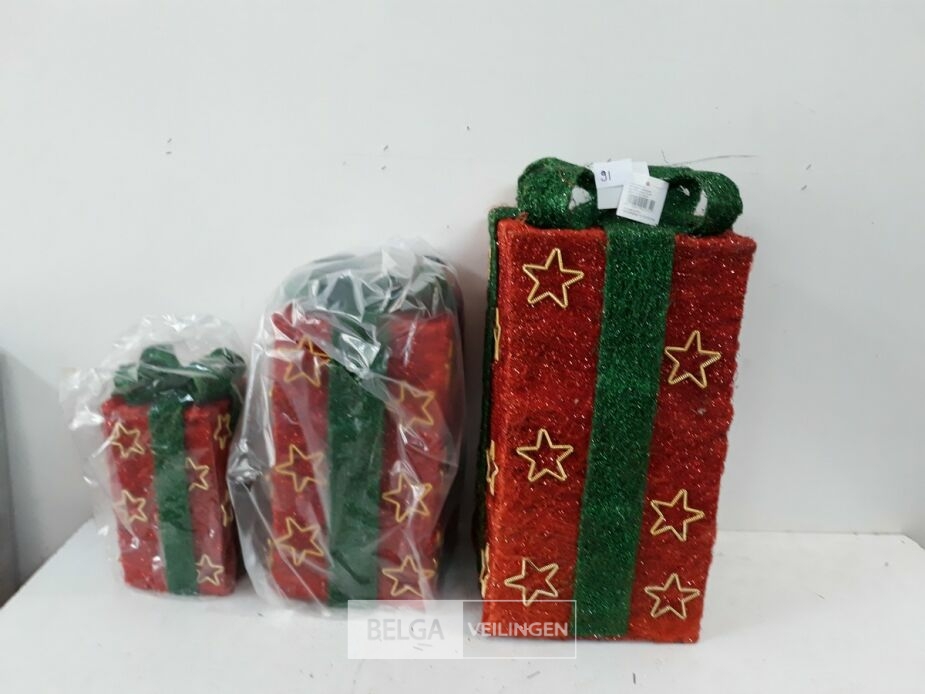 1 x Kerstcadeau met verlichting set 3-delig – foto 2 – kavel bij Belga Veilingen, Oudsbergen