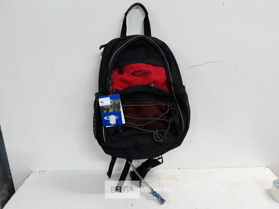 1 x Wandelrugzak 38x30 cm met ingebouwde drinkbus 2L – foto 2 – kavel bij Belga Veilingen, Oudsbergen
