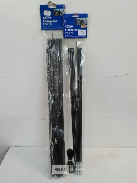 2 x Tentstokken fiber 2 assorti – foto 2 – kavel bij Belga Veilingen, Oudsbergen