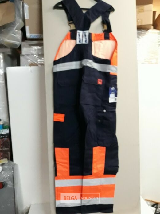 1 x Bretelbroek blauw fluo-oranje Fristads 50 – foto 3 – kavel bij Belga Veilingen, Oudsbergen