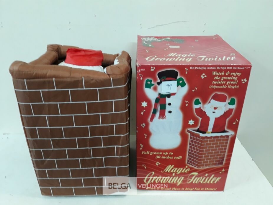 1 x Groeiende kerstman met geluid – foto 2 – kavel bij Belga Veilingen, Oudsbergen
